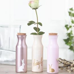 Glasflaschen Tischdeko Fur Fruhling Und Ostern Vbs Hobby Bastelshop