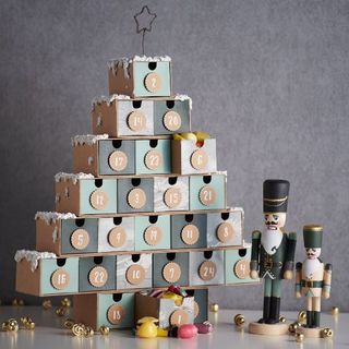 Calendrier de l'Avent shabby green