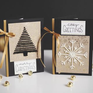 Embroidered Christmas cards