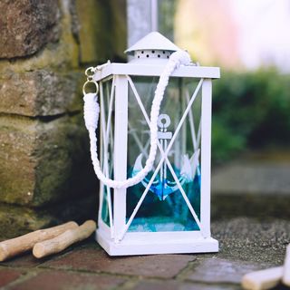 Maritime Gartenlaterne im Upcycling-Look
