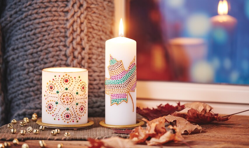 Kerze mit Candle Liner gestalten - VBS Hobby