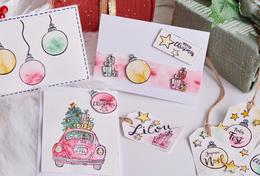 Weihnachtliche Kartengestaltung mit Easy Colouring 