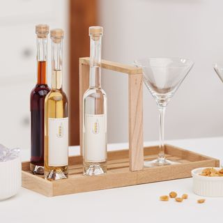 Tray made from craft blocks
