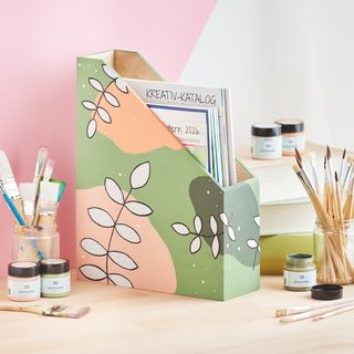 Stehsammler mit Farbe gestalten