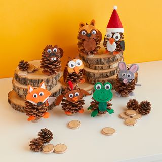 VBS Bastelset "Pinienzapfen-Tiere"