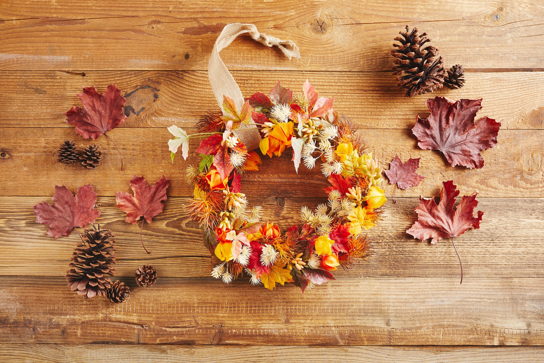 DIY Herbst-Kranz
