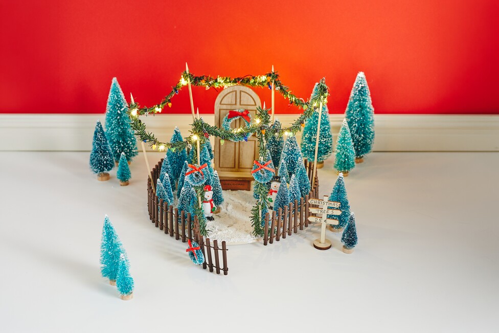 miniatur winterlandschaft