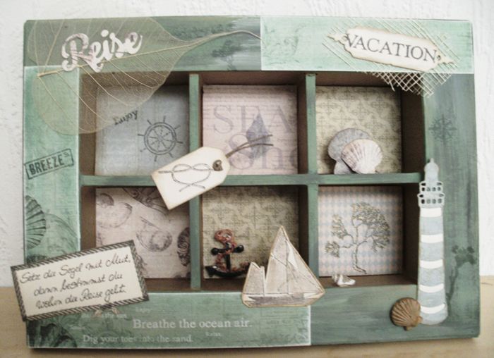 Eine frische Brise maritimes Scrapbooking