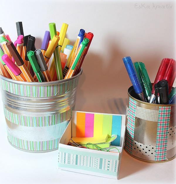 Eska Masking, Washi Tape Ordnung auf dem Schreibtisch mit Washi Tape