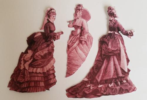 Vintage Anhänger aus Papier selber machen Nostalgische Anhänger aus Papier basteln