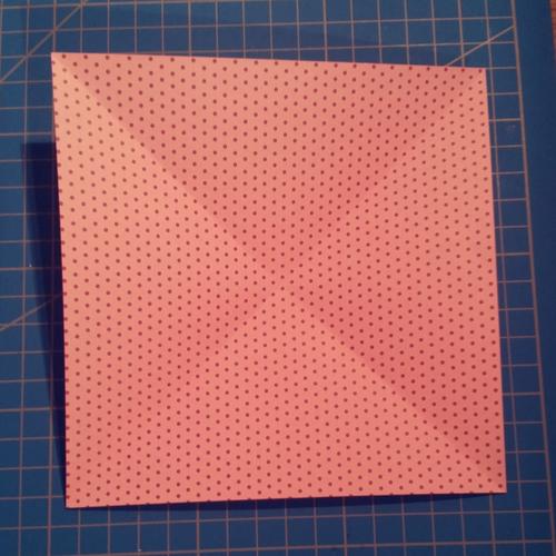 Instructions for Origami Folding Heart with Pocket