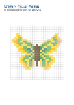Hama Girlande:Schmetterling