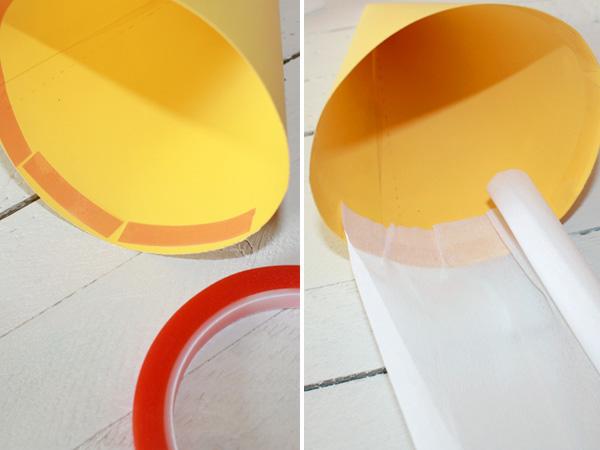 Décorer le mini cornet d'école