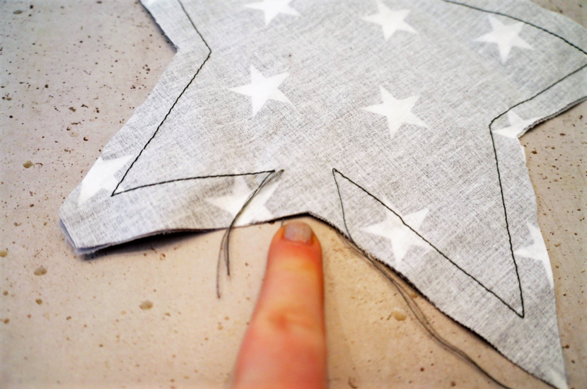 Sewing with the sewing machine cherry pit cushion