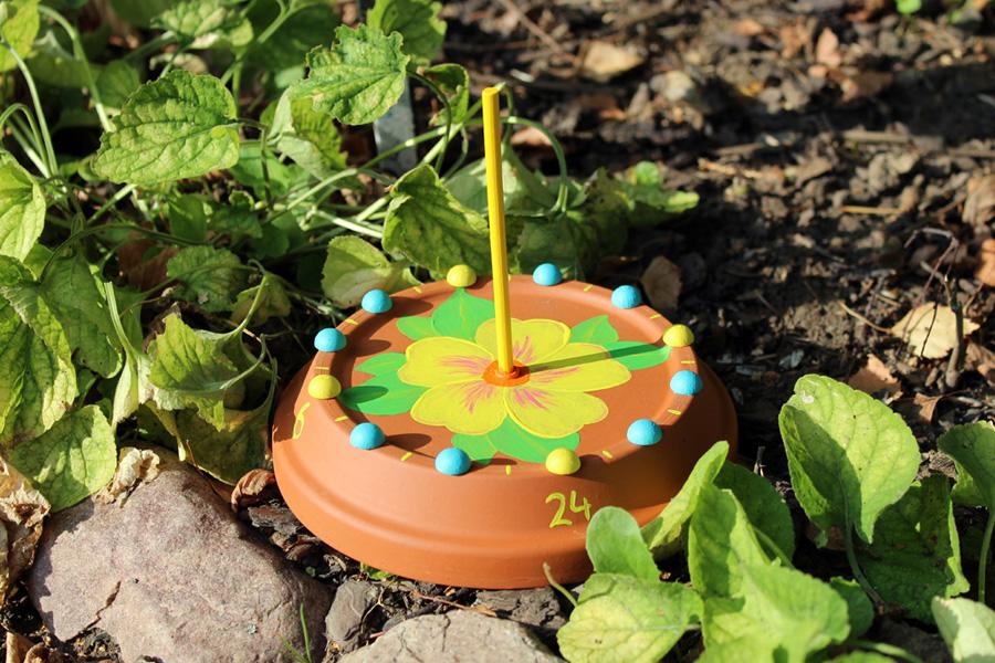 Crafting a sundial with children