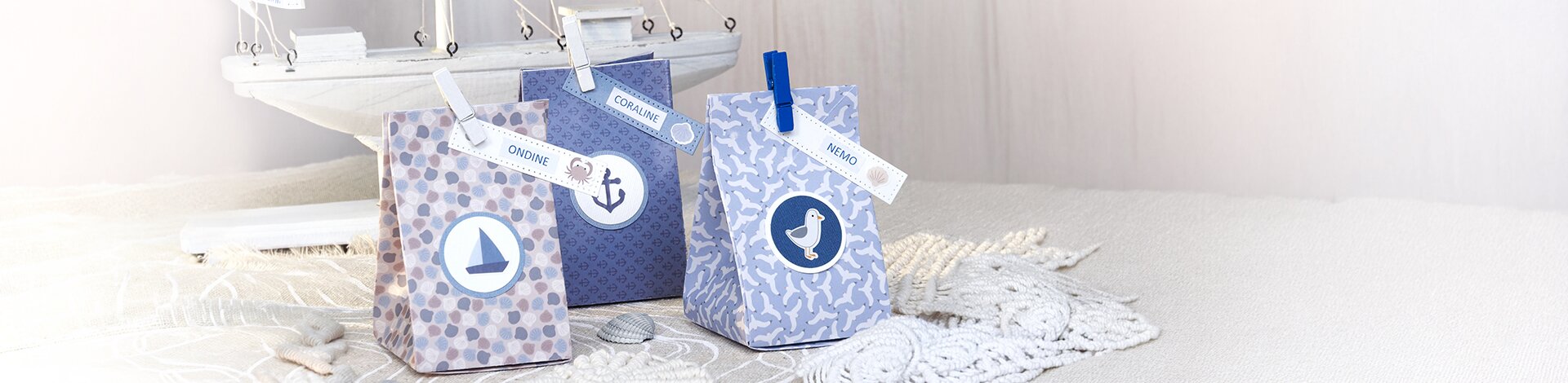 Maritimer Bastelspaß aus Papier, Stickern & Tapes