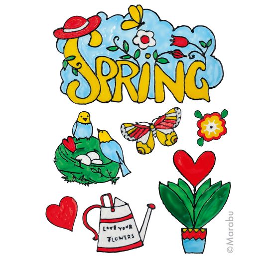 Marabu Window Color Set Spring Time Vbs Hobby Bastelshop