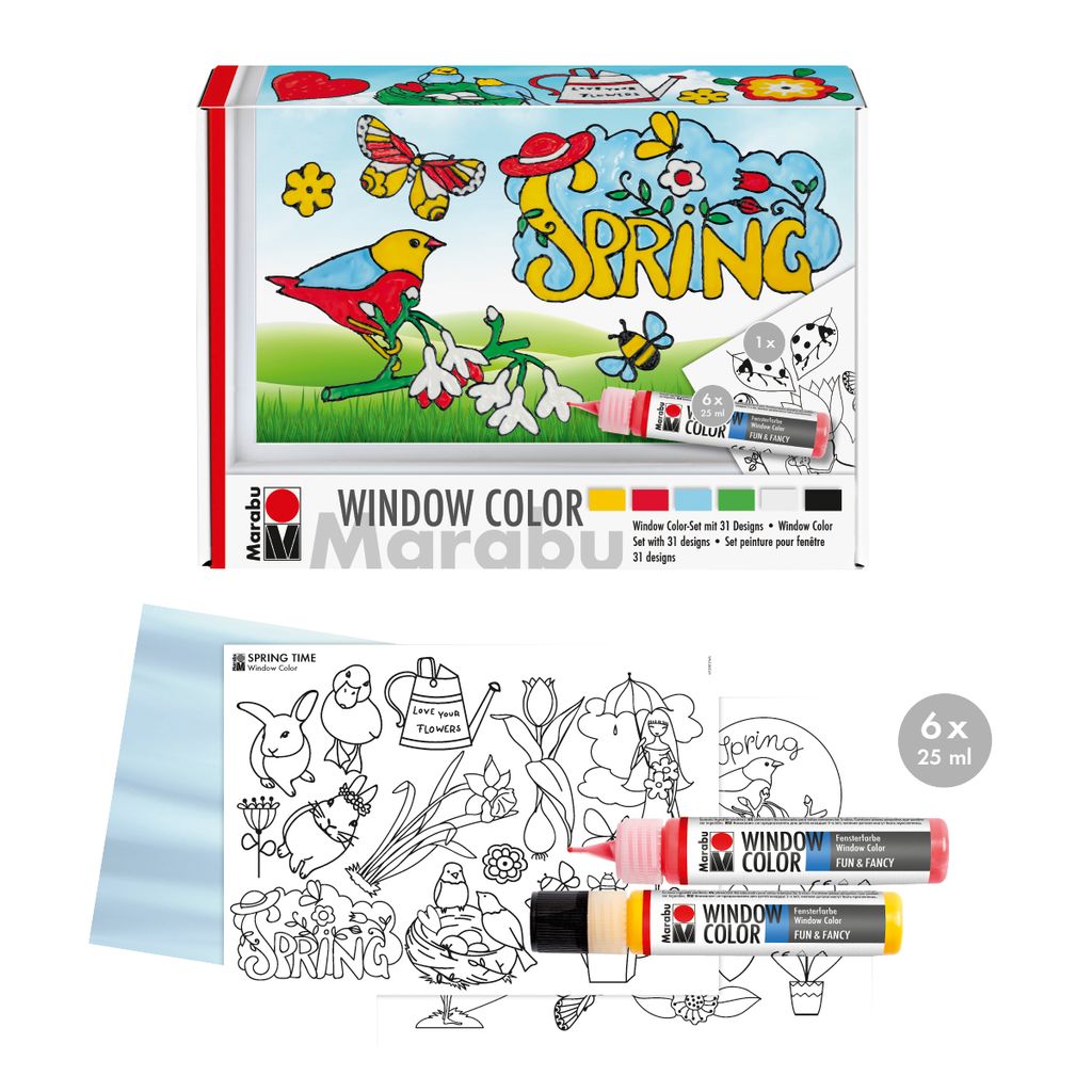 Marabu Window Color Set Spring Time Vbs Hobby Bastelshop