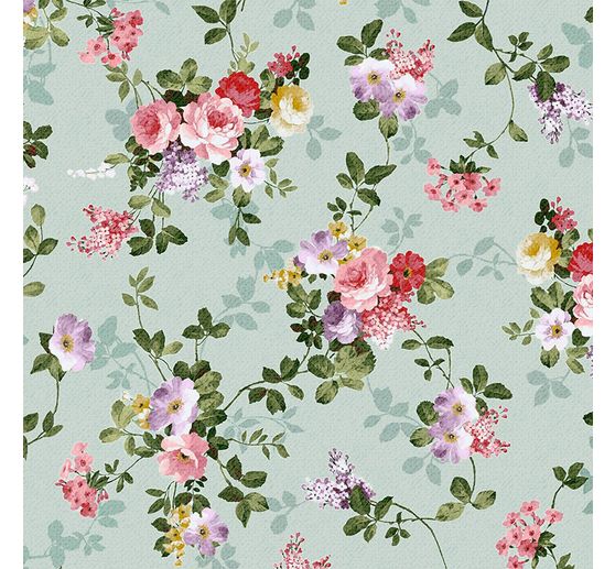 Baumwoll-Stoff "Antique Flower", Meterware | VBS Hobby ...