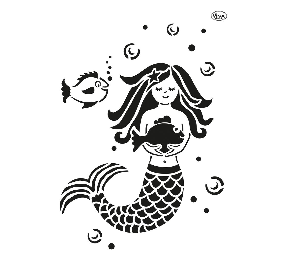 Schablone "Meerjungfrau" | VBS Hobby Bastelshop