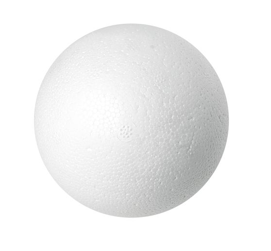 Boule en polystyrène, Ø 10 cm