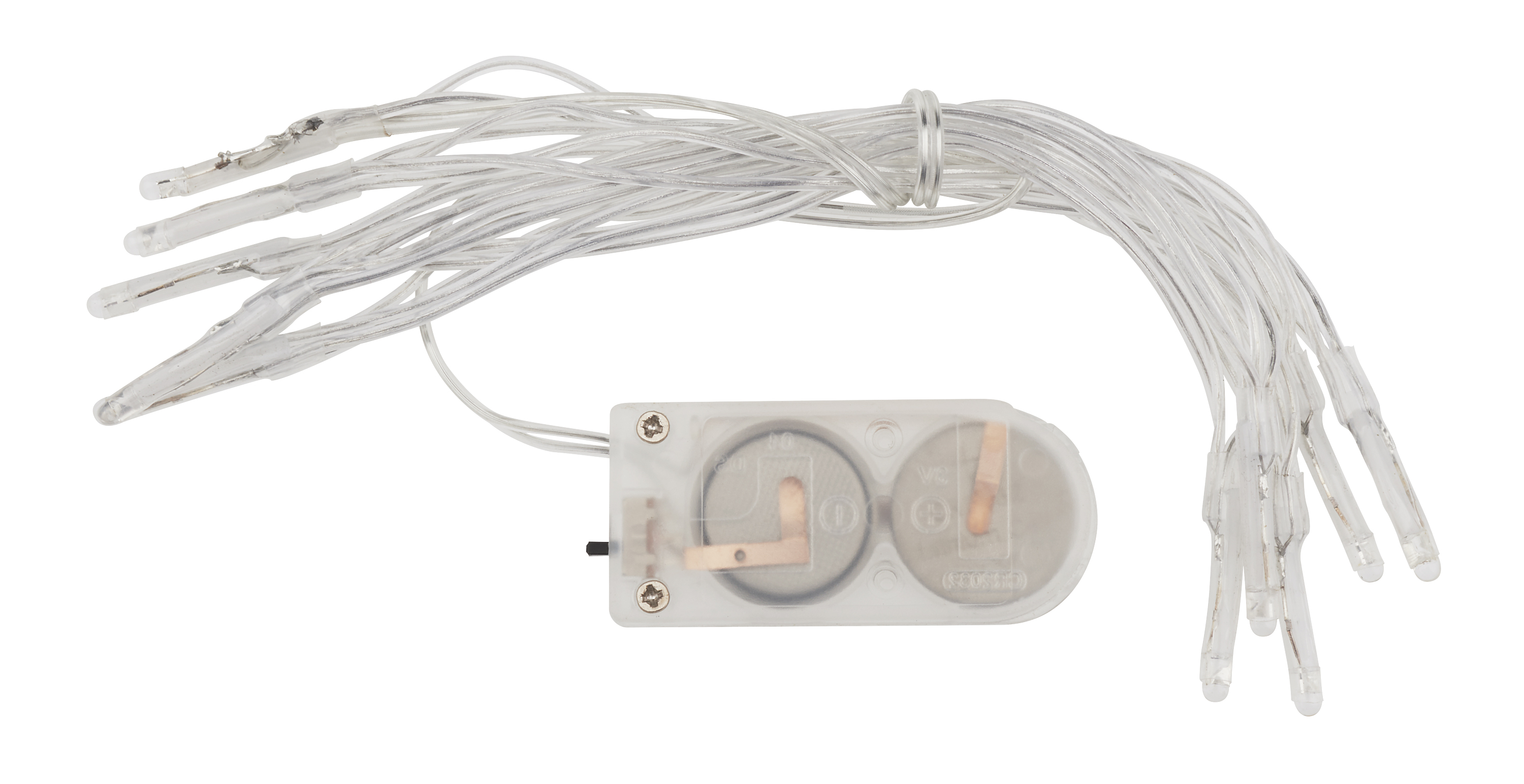 10 Mini-LED-Lichterketten VBS Großhandelspackung 20 LEDs mit Knopfzellen