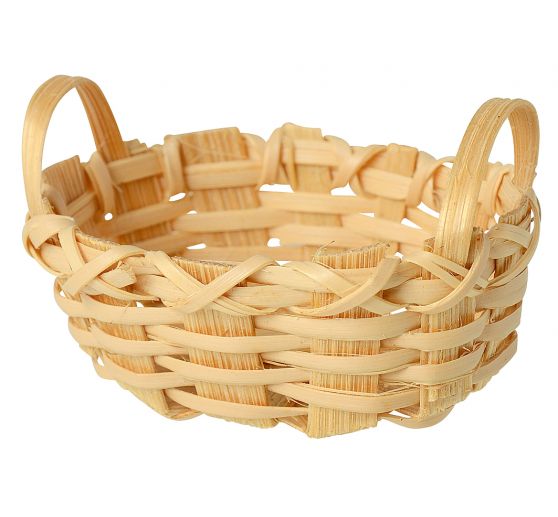Waschkorb,oval - geflochtener Miniatur-Korb
