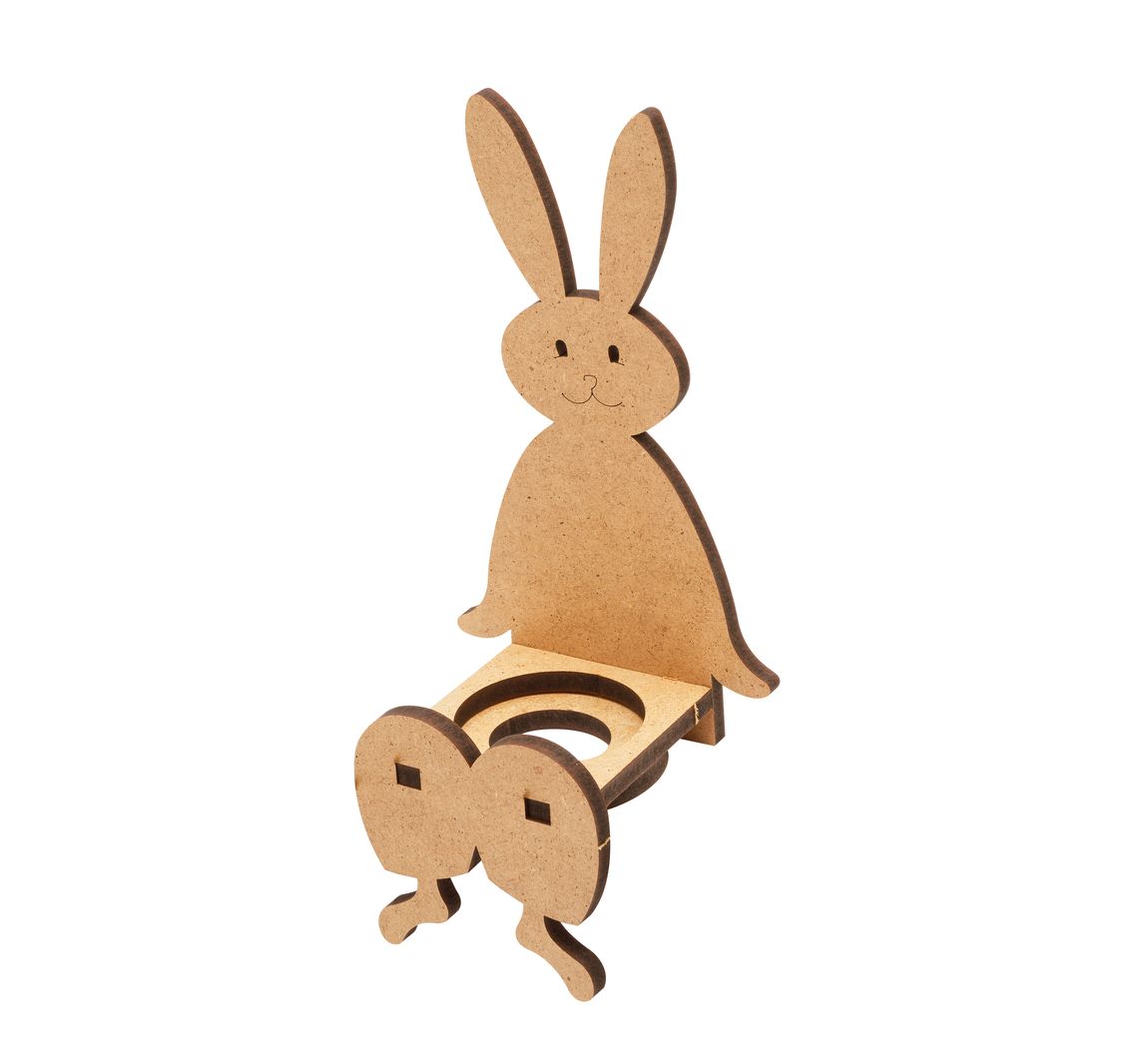 Kantenhocker "Hase Diddy", MDF-Holz | VBS Hobby Bastelshop
