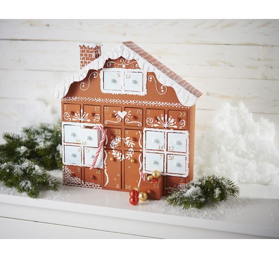 Adventskalender Weihnachtshaus Holzkalender Zum Selberbasteln