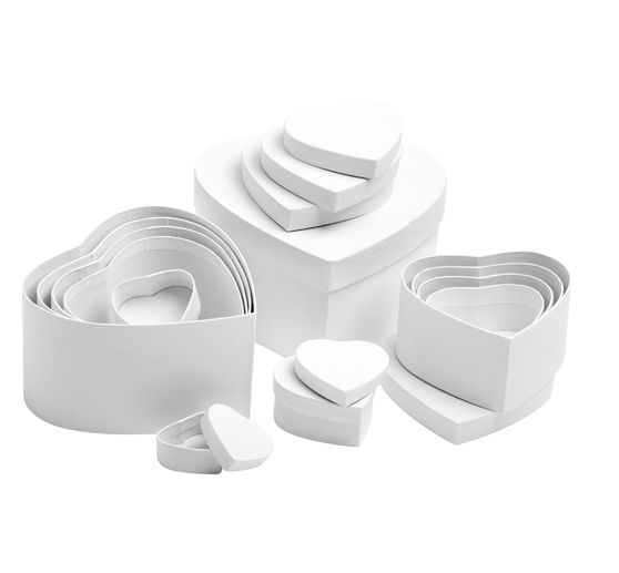 Boîtes cœur VBS, set de 12