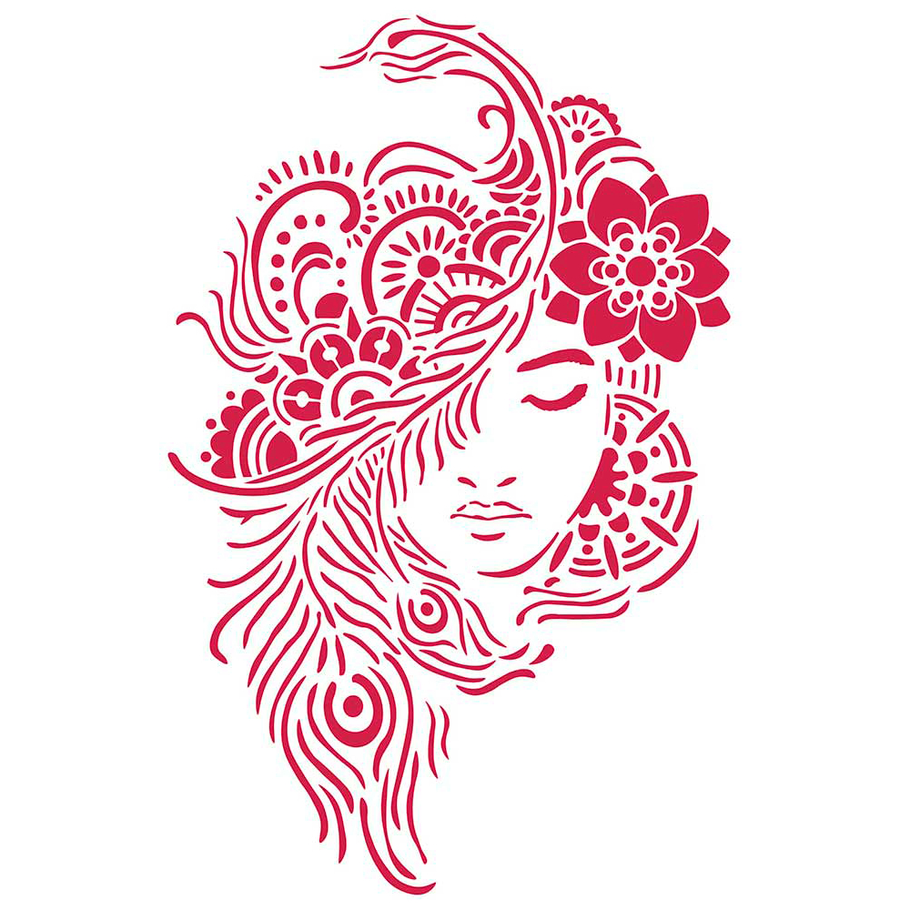 Pochoir « Lady » Loisirs créatifs VBS Hobby Service