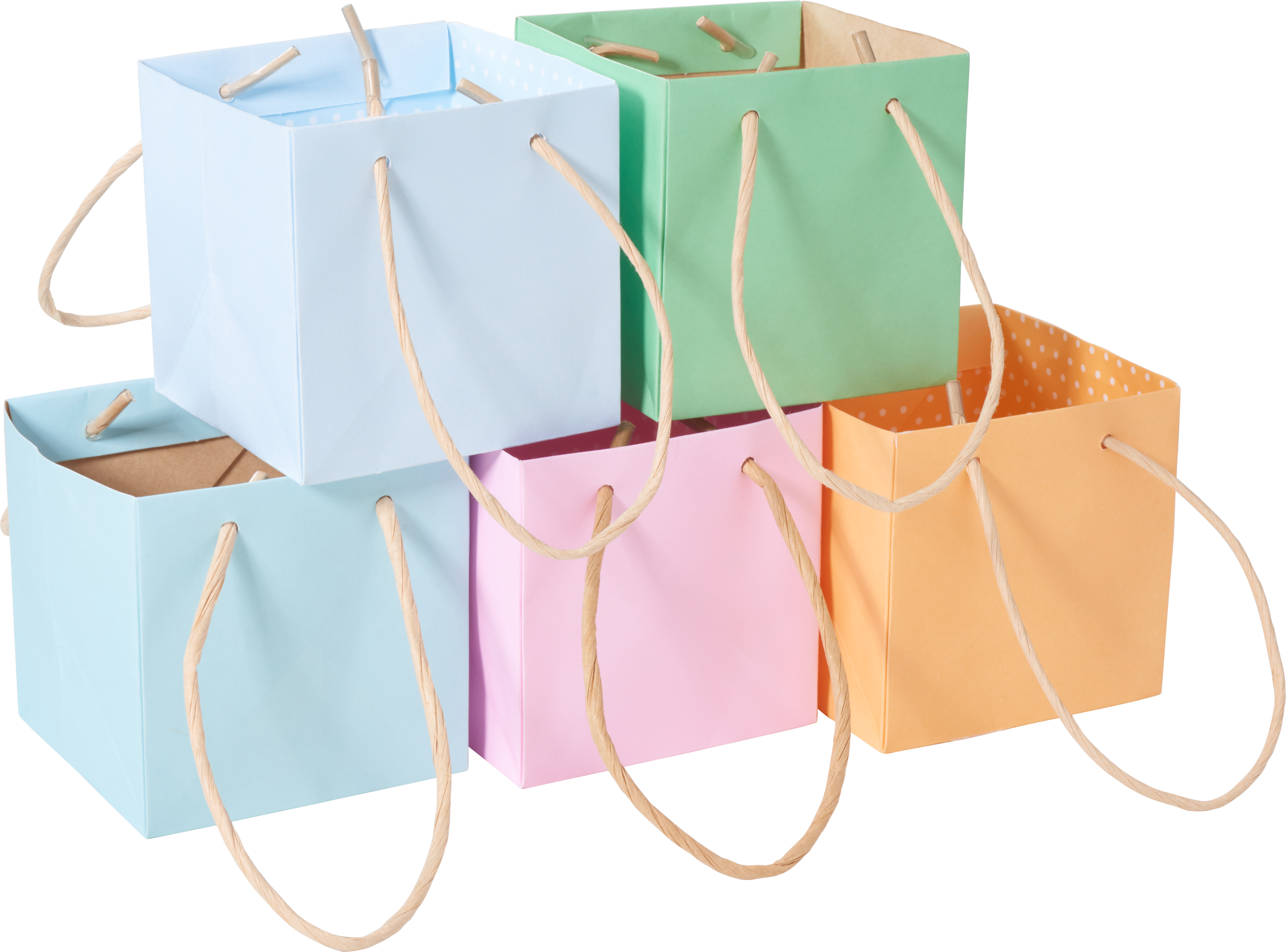 Coloured paper sales gift bags