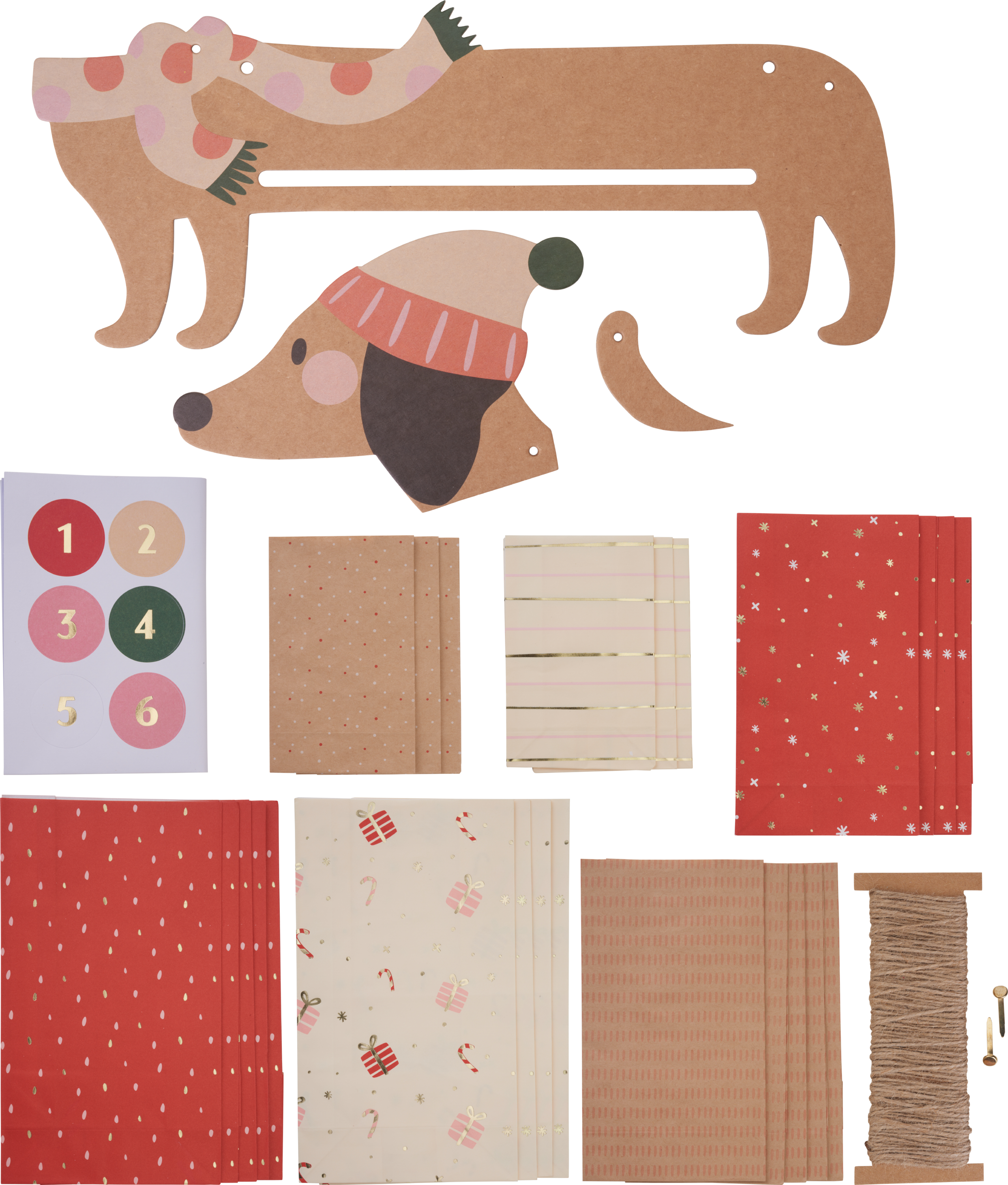 Advent calendar set "Christmas dachshund" - VBS Hobby