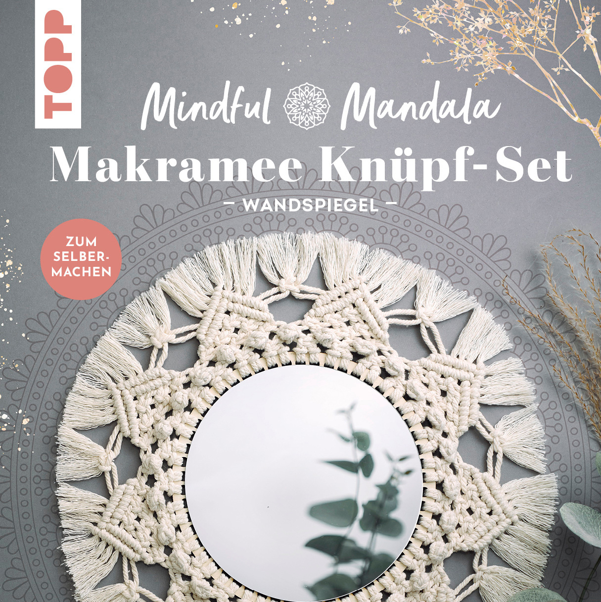 Mindful Mandala - Kit de macramé Miroir mural - VBS Hobby
