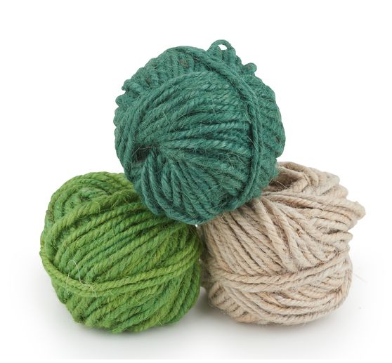 Cordelettes en jute « Shabby Green », set de 3, 15 m