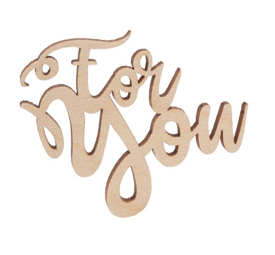 Wooden lettering Mini "For You"