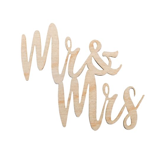 Wooden lettering Mini "Mr & Mrs"