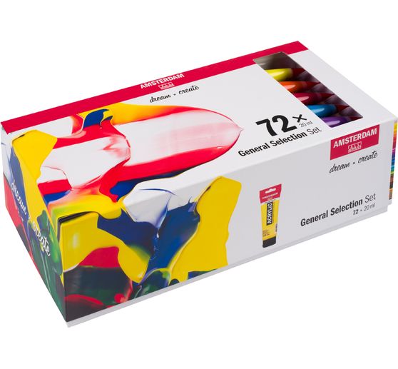 Talens AMSTERDAM Acrylfarben-Set "All in", 72 x 20 ml