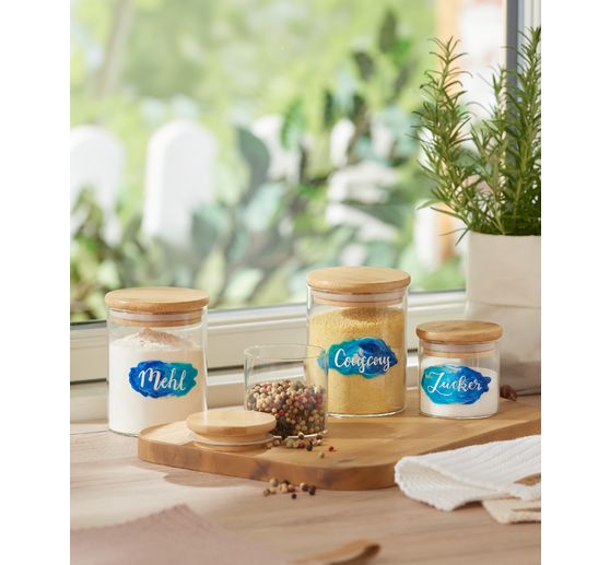 VBS Storage jar "Bini" with bamboo lid