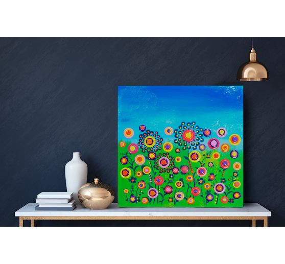 Set de peintures Viva Decor Blob Paint « Champ de fleurs »