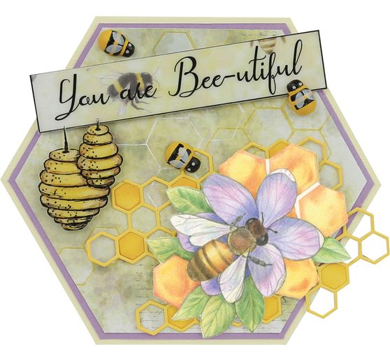 Gabarit d’estampe « Nid d’abeilles »