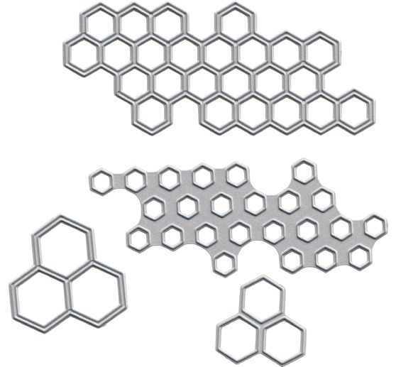 Gabarit d’estampe « Nid d’abeilles »