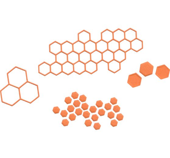 Gabarit d’estampe « Nid d’abeilles »