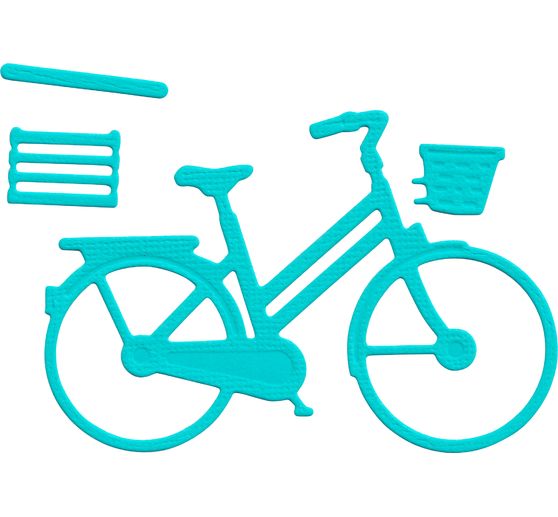 Punching template "Bicycle with basket"