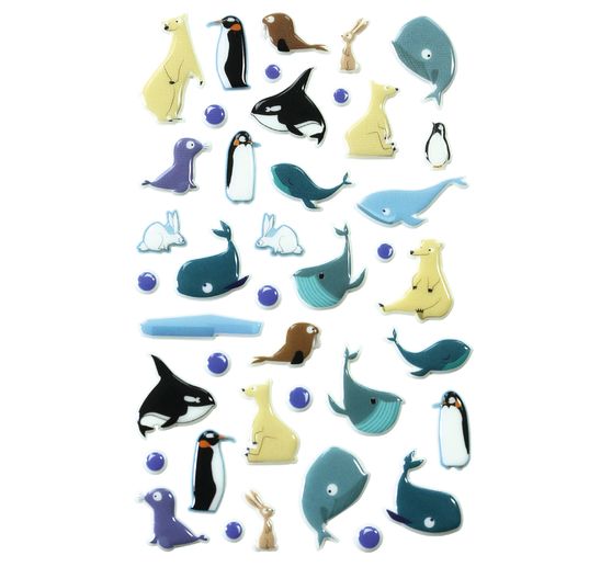Epoxy Sticker "Whales"