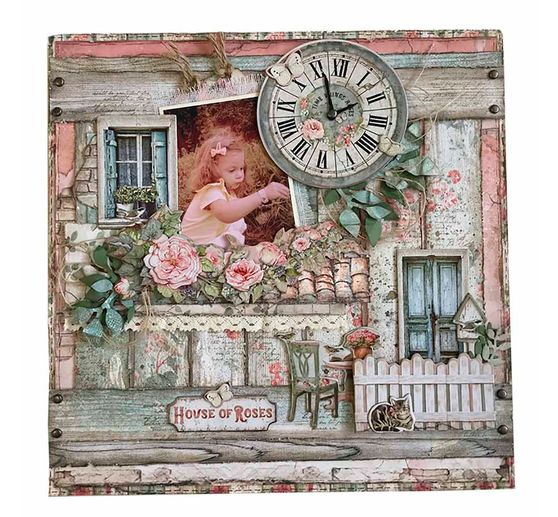 Scrapbook-Block "House of Roses"