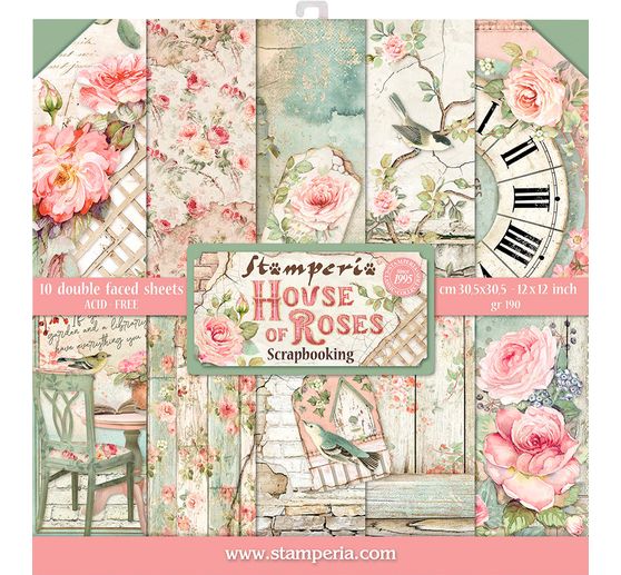 Scrapbook-Block "House of Roses"