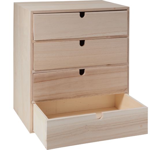 VBS Schubladenbox mit 4 Schubladen