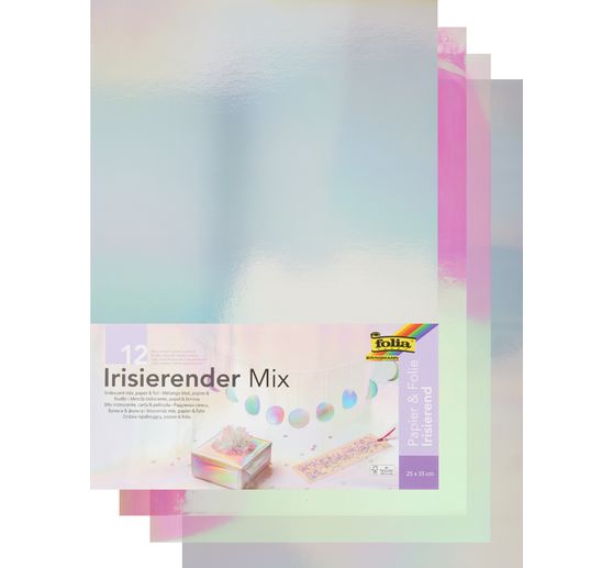 Papier- und Folienmix "Irisierend"