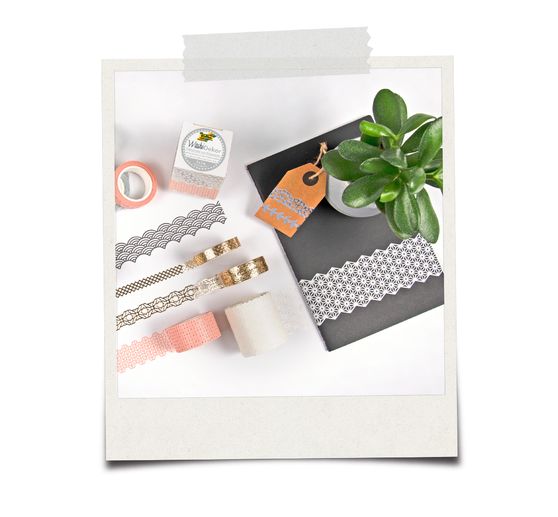 Washi decor "Grey/Gold"